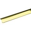 Profilo terminale adesivo Scivolot in ottone lucido 10 mm x 30 mm x 900 mm