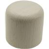 Terminale bastone tenda Tappo in legno bianco antico Ø 23 mm 2 pz