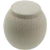Terminale bastone tenda Palla in legno bianco antico 23 mm 2 pz