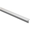 Profilo coprigiunto a T in alluminio anodizzato argento opaco 9 mm x 0,9 m
