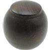 Terminale bastone tenda Palla in legno noce 23 mm 2 pz