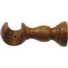 Supporto bastone tenda monoblocco aperto ciliegio Ø 23 mm
