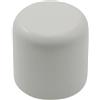 Terminale bastone tenda Tappo in legno bianco Ø 23 mm 2 pz