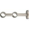 Supporto bastone tenda Noble a 2 vie acciaio Ø 2,5 x 15 cm