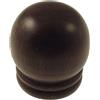 Terminale bastone tenda Palla in legno noce Ø 28 mm 2 pz