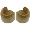 Supporto bastone tenda Rosetta Ø 2,8 x L 4 cm naturale 2 pz