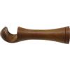 Supporto bastone tenda monoblocco aperto ciliegio Ø 28 mm