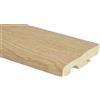 Battiscopa in MDF con passacavo rivestito rovere sbiancato H 7 cm