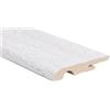 Battiscopa in MDF rivestito rovere sbiancato H 6,5 cm