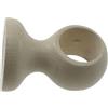 Supporto bastone tenda monoblocco chiuso bianco antico Ø 28 mm