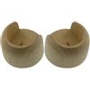 Supporto bastone tenda Rosetta Ø 2,8 x L 4 cm bianco antico 2 pz