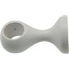 Supporto bastone tenda monoblocco chiuso bianco Ø 23 mm