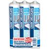 Saratoga Silicone acetico universale Saratoga Tripack trasparente