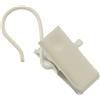 Pinze per tende in metallo bianco 10 pz