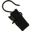 Pinze per tende in metallo nero 10 pz