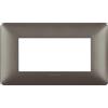Bticino Placca BTicino Matix 4 moduli 84x144 mm Iron