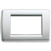 Vimar Idea placca Rondò 3M metallo pressofuso colore argento metallizzato