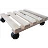 Carrello per piante liscio quadrato in faggio naturale Ø 30x30 cm