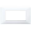 Placca Vimar Plana 4 moduli bianco