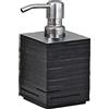 Dispenser sapone Quadrotto in resina nero