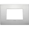 Vimar Arké placca Classic 3M alluminio colore alluminio naturale