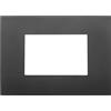 Vimar Arké placca Classic 3M tecnopolimero colore nero