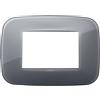 Vimar Arké placca Round 3M tecnopolimero reflex colore grigio fumè