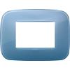 Vimar Arké placca Round 3M tecnopolimero reflex colore blu oltremare