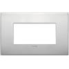 Vimar Arké placca Classic 4M alluminio colore alluminio naturale