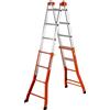 Scala telescopica in alluminio multif Peppina MIX 4+5 gradini P max 100 kg
