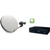 Kit digitale satellitare decoder parabola 40 cm + accessori