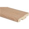 Battiscopa in MDF con passacavo rivestito rovere H 7 cm