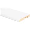 Battiscopa in MDF rivestito bianco H 6,5 cm