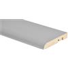 Battiscopa in MDF rivestito alluminio H 6,5 cm