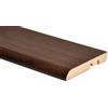 Battiscopa in MDF rivestito noce scuro H 8 cm