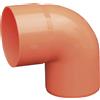 Curva per gronda in PVC arancione 87° Ø 100 mm