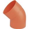 Curva per gronda in PVC arancione 45° Ø 100 mm