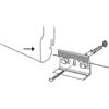 Blister 10 clip in plastica per Battiscopa in MDF e PVC estruso