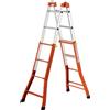 Scala telescopica in alluminio multif Peppina MIX 4+4 gradini p. max 100 kg