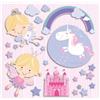 Adesivo decorativo per parete 3D Happy Fairies 31x31 cm