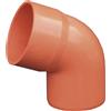 Curva per gronda in PVC arancione 67° Ø 100 mm