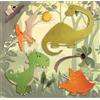 Adesivo decorativo per parete 3D Dinosauri 31x31 cm