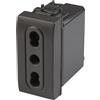 Frutto presa bivalente 10/16 A 2P+T 250 V antracite