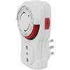 Programmatore a ciclo settimanale Smart Home spina 16 A e presa bivalente bianco