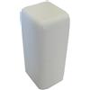 Tappo terminale per canale 60 mm x 20 mm a 3 vie bianco 1 pz