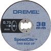 Dremel Dischi taglio Dremel EZ SpeedClic SC409 sottile
