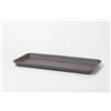 Sottovaso rettangolare Omnia 85x30 cm grigio fumo