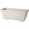 Fioriera da esterno Terrae Maxi in plastica bianco pietra 80x43x38 cm