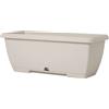 Fioriera da esterno Terrae Midi in plastica bianco pietra 55x25x21 cm