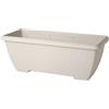 Fioriera da esterno Terrae Maxi in plastica bianco pietra 60x30x29 cm